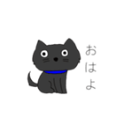 たぶんかわいい黒い猫くん（個別スタンプ：1）