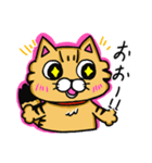 キジトラとしろねこちゃん（個別スタンプ：34）