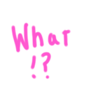 英語版 文字だけ（個別スタンプ：4）