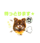 チョコちゃんスタンプ♡*(待合わせ連絡編)（個別スタンプ：32）