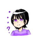 絵柄がすぐ変わる絵師の女の子達のスタンプ（個別スタンプ：11）