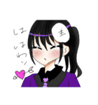 絵柄がすぐ変わる絵師の女の子達のスタンプ（個別スタンプ：17）