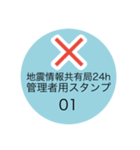 地震震度階級スタンプ1（個別スタンプ：1）