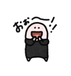 ラッキーカラー黒のスタンプ（個別スタンプ：6）