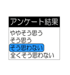 動くアンケート結果(再販)（個別スタンプ：3）