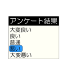 動くアンケート結果(再販)（個別スタンプ：8）