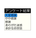 動くアンケート結果(再販)（個別スタンプ：15）