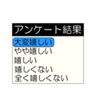 動くアンケート結果(再販)（個別スタンプ：20）