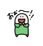 ラッキーカラー緑のスタンプ（個別スタンプ：4）
