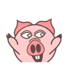 丸い豚と長い豚（個別スタンプ：26）