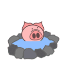 丸い豚と長い豚（個別スタンプ：27）