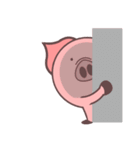 丸い豚と長い豚（個別スタンプ：28）