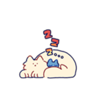 サモエドとロシアンブルー（個別スタンプ：24）