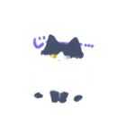 黒ソックスねこのソニャ（個別スタンプ：1）