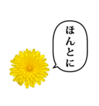 黄色い お花 と ふきだし（個別スタンプ：25）