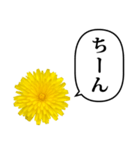 黄色い お花 と ふきだし（個別スタンプ：32）