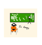 顔つき棒人間のスタンプ（個別スタンプ：28）