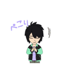コンタクトに変えた緑眼鏡の人（個別スタンプ：8）