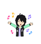 コンタクトに変えた緑眼鏡の人（個別スタンプ：9）