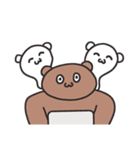 変なブラウンベア（個別スタンプ：2）