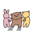 変なブラウンベア（個別スタンプ：5）