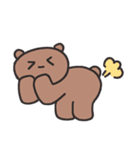 変なブラウンベア（個別スタンプ：11）