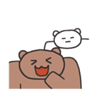 変なブラウンベア（個別スタンプ：14）