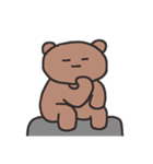 変なブラウンベア（個別スタンプ：18）