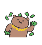 変なブラウンベア（個別スタンプ：20）