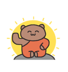 変なブラウンベア（個別スタンプ：21）