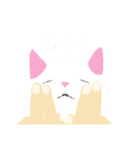 しろねことテレオペのLINEスタンプ（個別スタンプ：6）