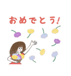 レトロ可愛い＊女子スタンプ（個別スタンプ：28）