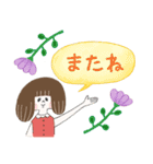 レトロ可愛い＊女子スタンプ（個別スタンプ：32）