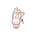 運動うさぎ（個別スタンプ：6）