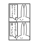 2コマ漫画な見切れうさぎ。（個別スタンプ：20）