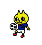 きいろのねこたろうサッカー編（個別スタンプ：4）