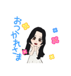 タ長い髪①（個別スタンプ：4）