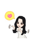 タ長い髪①（個別スタンプ：14）