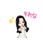 タ長い髪①（個別スタンプ：15）