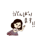 レトロな大人女子（個別スタンプ：11）