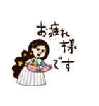 レトロな大人女子（個別スタンプ：19）