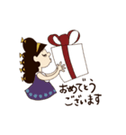 レトロな大人女子（個別スタンプ：26）