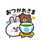 飛び出す！かわいいコニー＆ブラウン（個別スタンプ：4）