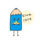 カラフルな色えんぴつたちのゆるやかな日常（個別スタンプ：3）