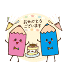 カラフルな色えんぴつたちのゆるやかな日常（個別スタンプ：40）
