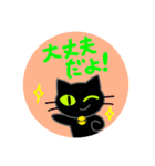 かわいい動物スタンプ【黒猫ちゃん】2（個別スタンプ：24）