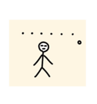顔つき棒人間の生活！！（個別スタンプ：10）