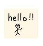 顔つき棒人間の生活！！（個別スタンプ：40）