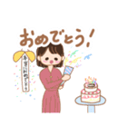 タレ目で可愛い♡女の子スタンプ（個別スタンプ：5）