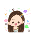 タレ目で可愛い♡女の子スタンプ（個別スタンプ：10）